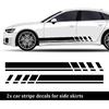 6PCS Racing Stripes For Cars - 2PCS Car Hood Decal + 2 Car Side Decals + 2 Car Mirror Stickers,Water-Resistant Stylish Car Decal Exterior CCar