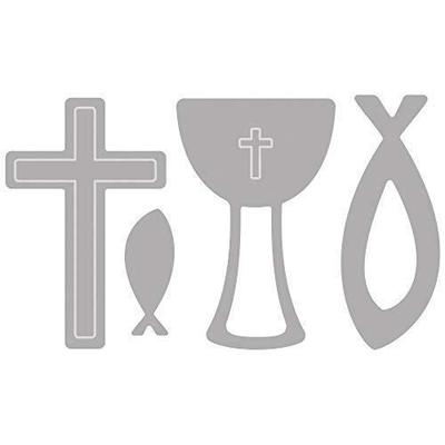 Cutting Kit - RAYHER - Confirmation, Communion - Multicolor - 4 Pieces - 2-3.9 Cm