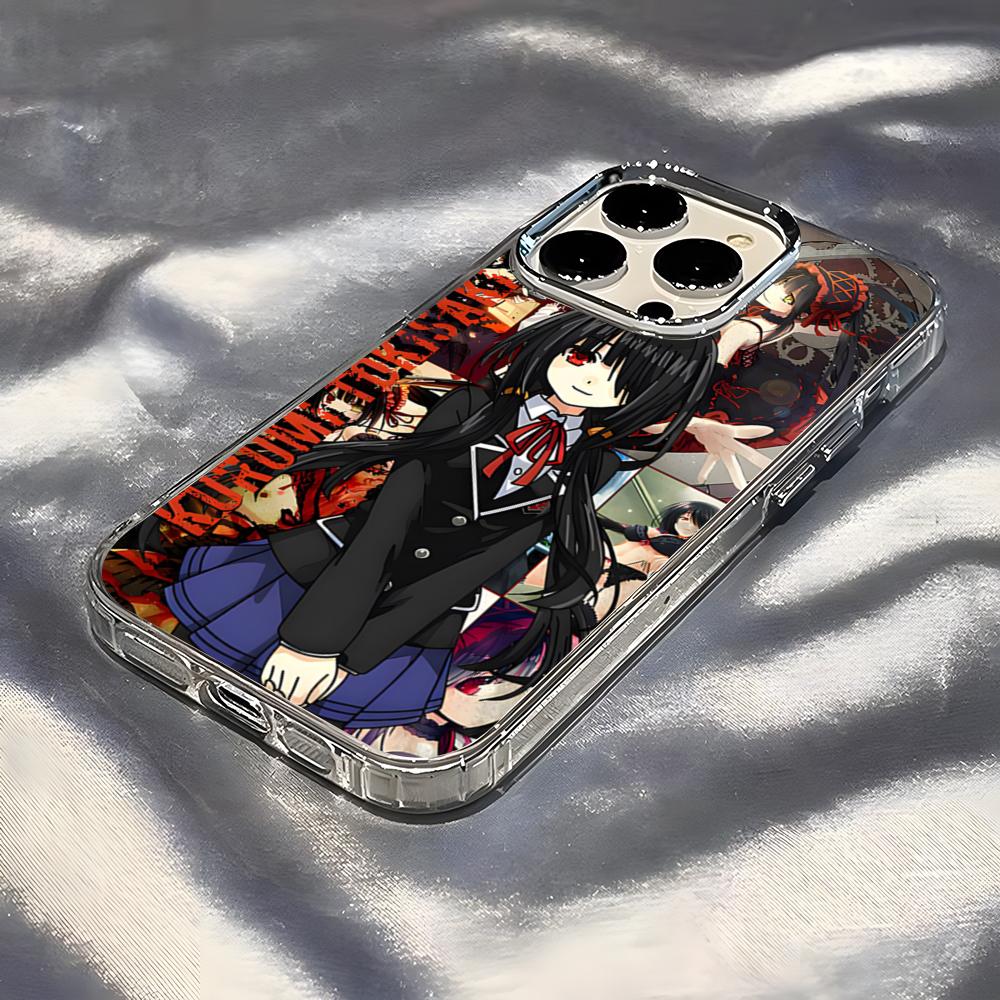 Anime Date A Live Tokisaki Kurumi Cute Phone Case For IPhone 17 Pro Max 16 15 14 Pro Max IPhone 13 Pro Max 11 Plus Transparent C