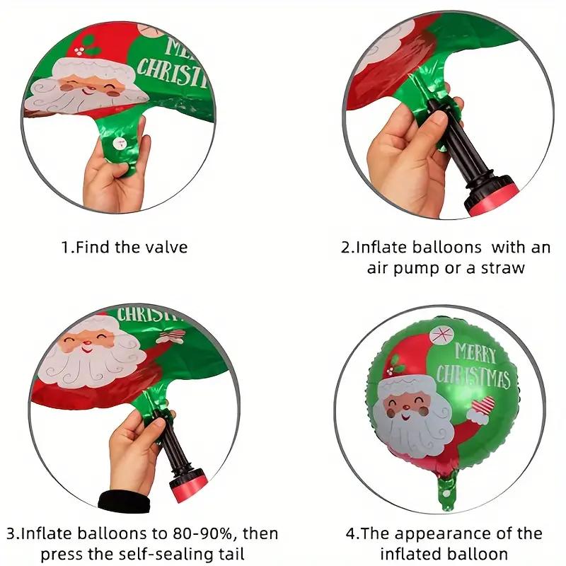 1 st Jul Extra Stor Jultomte Dekorativ Ballong, 119,2 cm Julfest Dekorativa Tillbehör Jultomte