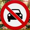 D Flaches Metall Kein Parken Schild Roter Kreis Verbot x Zoll Aluminium Garage Wand Dekor