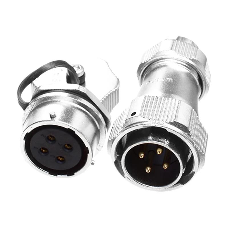 WEIPU WY24 TE+ZM Industrial M24 Waterproof 2Pin 3Pin 4Pin 9Pin 10Pin 12Pin 19PinAutomotive Electrical Connector Signal Adapter