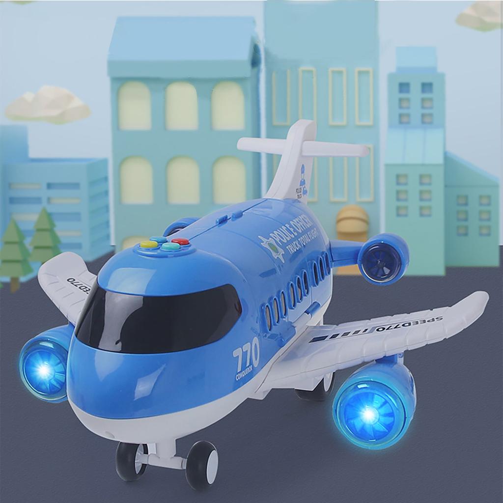 Simulation Transport Aircraft With Storage  Car Kids Music Toy