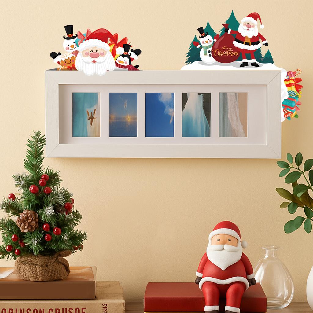 Christmas Santa Claus Switch Sticker Merry Christmas Decor for Home 2025 Navidad Xmas Ornament Penguin Sticker New Year 2026