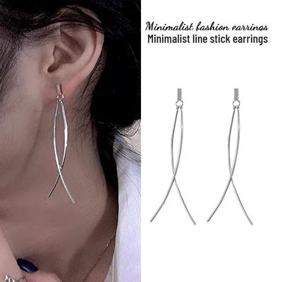 Minimalist Cross Tassel Earrings: 2025 Trendy High-End Design for Women