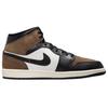 Zapatillas Unisex Travis Scott x Air Jordan 1 Mid Palomino Marrón Negro Rojo Universitario DQ8426-007