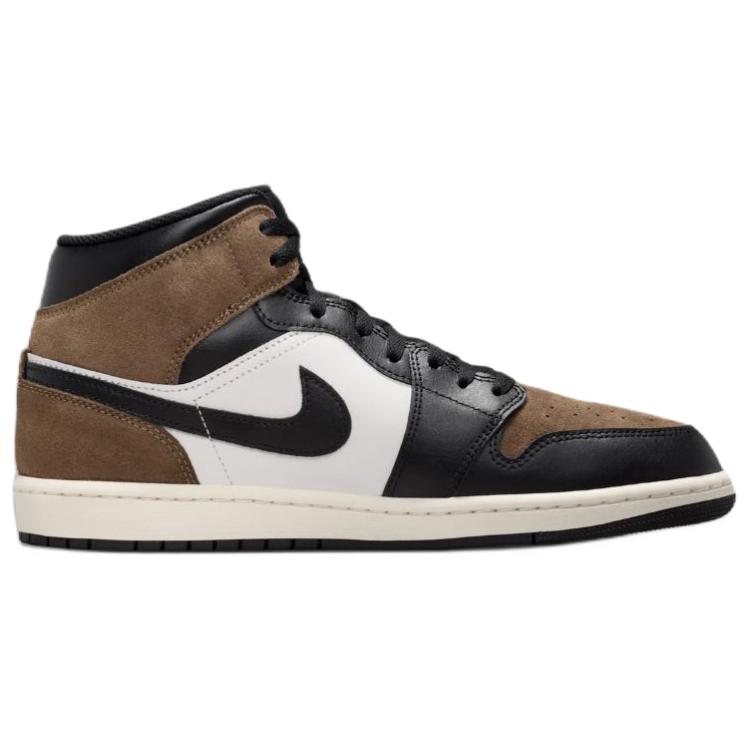 Zapatillas Unisex Travis Scott x Air Jordan 1 Mid Palomino Marrón Negro Rojo Universitario DQ8426-007