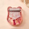 Mini 10 Keys Acrylic Thumb Piano Crystals Finger Piano Keyboard Instrument With Learning Book Gifts For Adult Kids