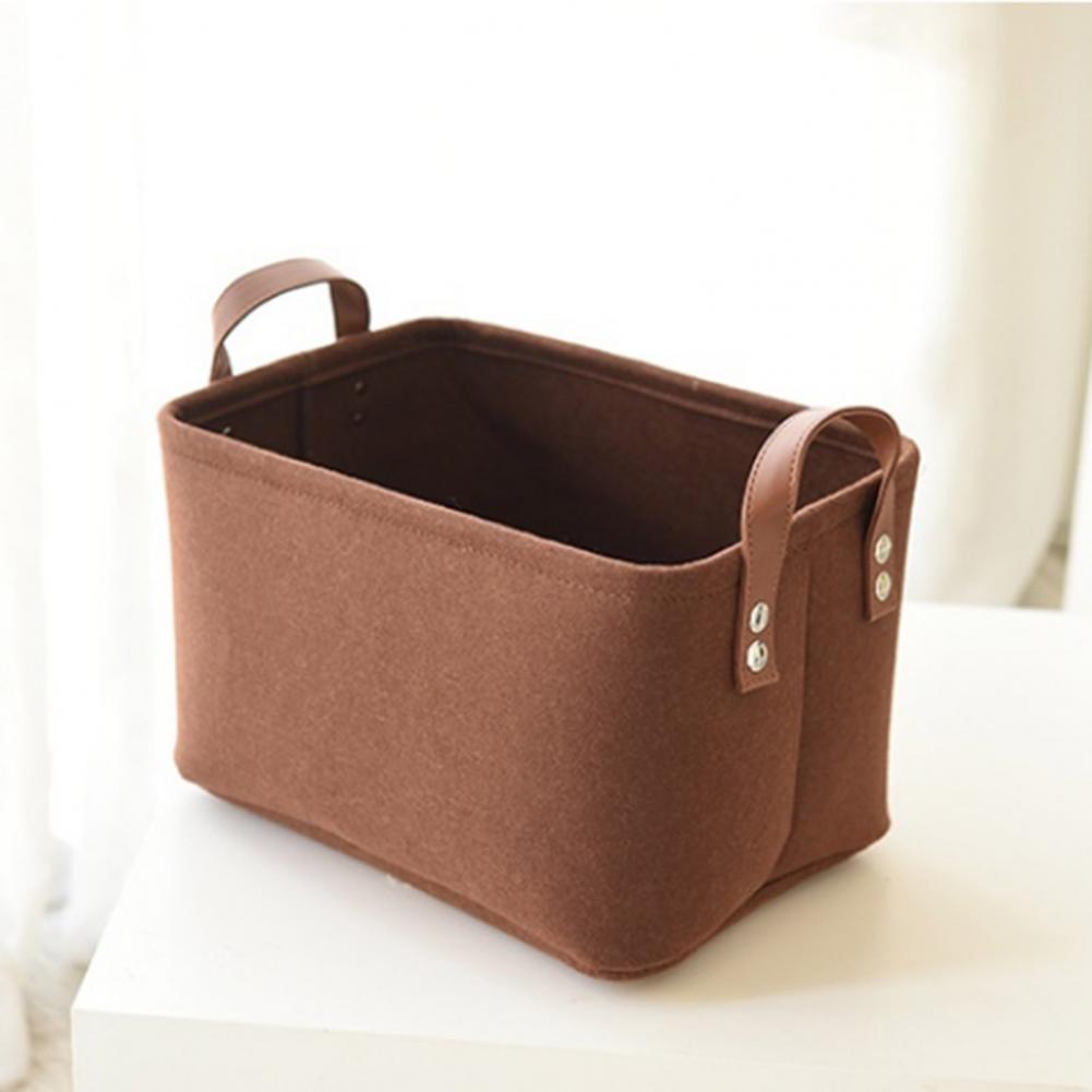 Laundry Basket Large Capacity Foldable Moisture-Proof Felt Storage Basket With Sturdy Handles Durable One-handed Carry Hamper