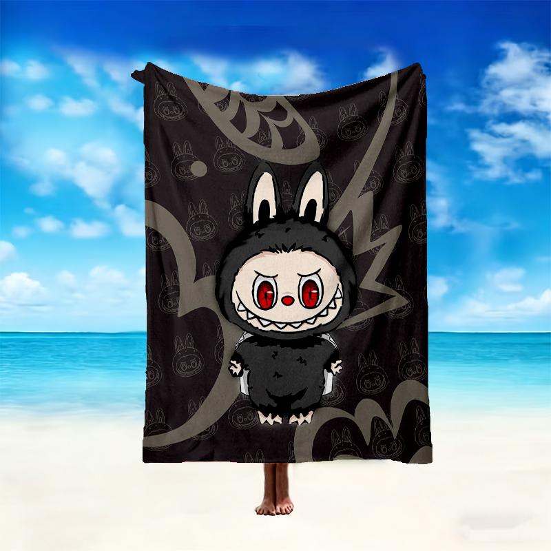 1pc Cozy Print Blanket, LABUBU Blanket Appropriate for Home Picnic and Travel Adventures