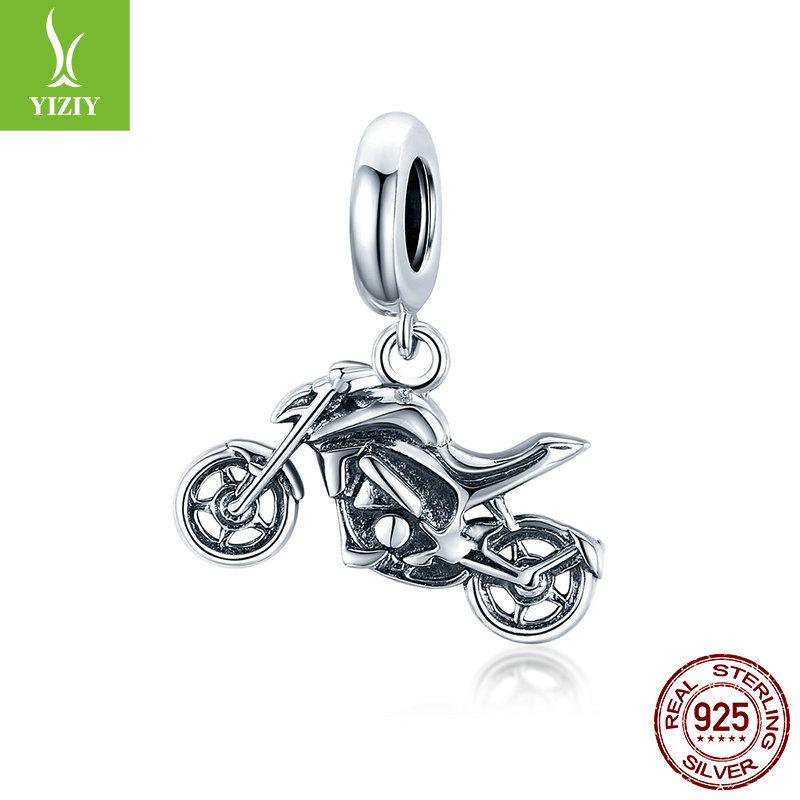 

Motorcycle S925 Sterling Silver Pendant, Cool Sports Diy Accessories Source Scc1712