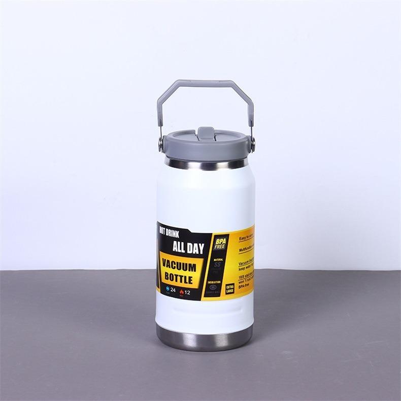 American 304 stainless steel large ice bucket outdoor mountain climbing and cycling sports water bottle straw cup