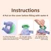 Cartoon U-shaped Hot Water Bag Detachable Anti-scalding Neck Warmer Comfortable Reusable Neck Support Warm Water Bag