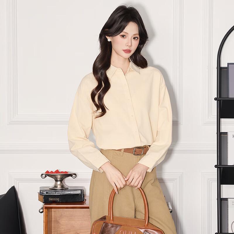 Women's Elegant Loose Fit Long-Sleeve Casual Shirt