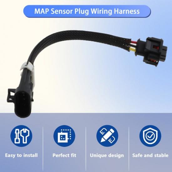 MAP Sensor Extension Cable Plug For GM LS1 LS2 LS6 To LS3 LS9 LSA Gen 3 To Gen 4