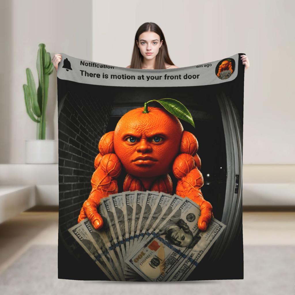 Stylish There is Motion at Your Front Door Neegy Funky Ehh Meme  Blankets Thin Coral Fleece Plush  Cozy Throw Blanket Machine