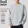 Maoren Men's Casual Round Neck Long Sleeve Pullover Top