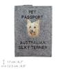 Australian Terrier, Aussie - Dog passport case, document case, gift for the traveller from the Art-Dog brand