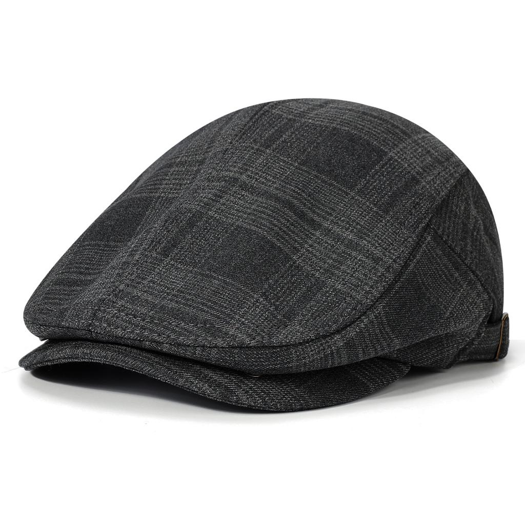 Forward Hat Unisex Spring Beret Check Peaked Cap
