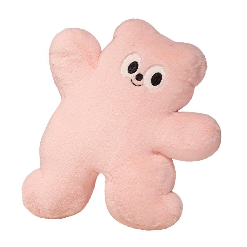 Dopamine Cute Bear Pillow Home Decoration Bear Doll Cartoon Pillow for Girlfriend and Best Friend Gift