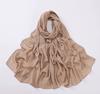New Chiffon Hijab With Rhinestones Diamonds Scarf Shawls Solid Headscarf Wraps Ramadan Eid Hijabs Glitter Headband Turban