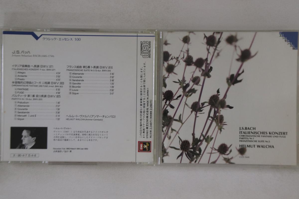 

CD ГЕЛЬМУТ ВАЛЬХА - Бах Итальянский концерт CE255640 EMI Japan Классика Б/У