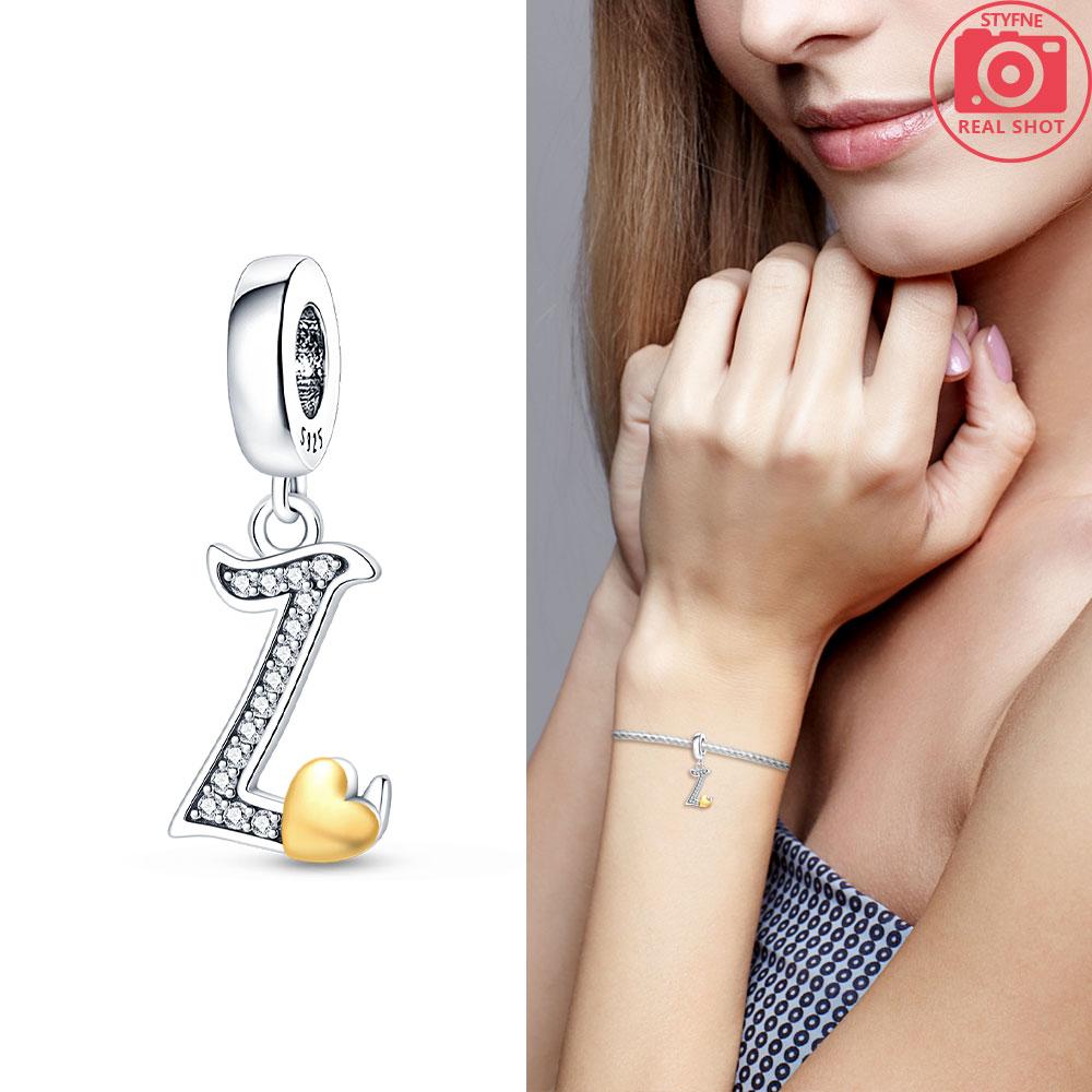 26-Letter Charm Pendant Copper Colors For Charms Copper Colors Original Bracelet For Jewelry Making