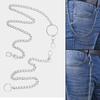Fashion Rock Punk Pants KeyChain Key Chains Clip Hip Hop Jewelry Wallet Chain Belt