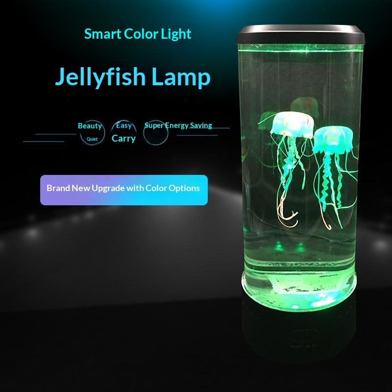 Color Changing Jellyfish Lamp Usb/Battery Powered Table Night Light Children'S Gift Home Bedroom Decor Boys Girls Birthday Gifts