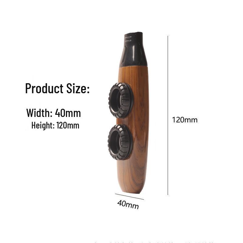 Professional Grade Double Hole Kazoo for Guitar Accompaniment - Large Volume Beginner's Western Musical Instrument