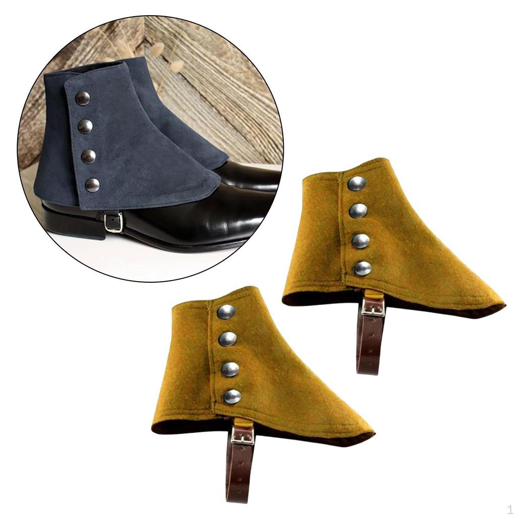 Gangster Spats Birthday Vintage Style 1920S Costume Medieval Pirate Boot Covers