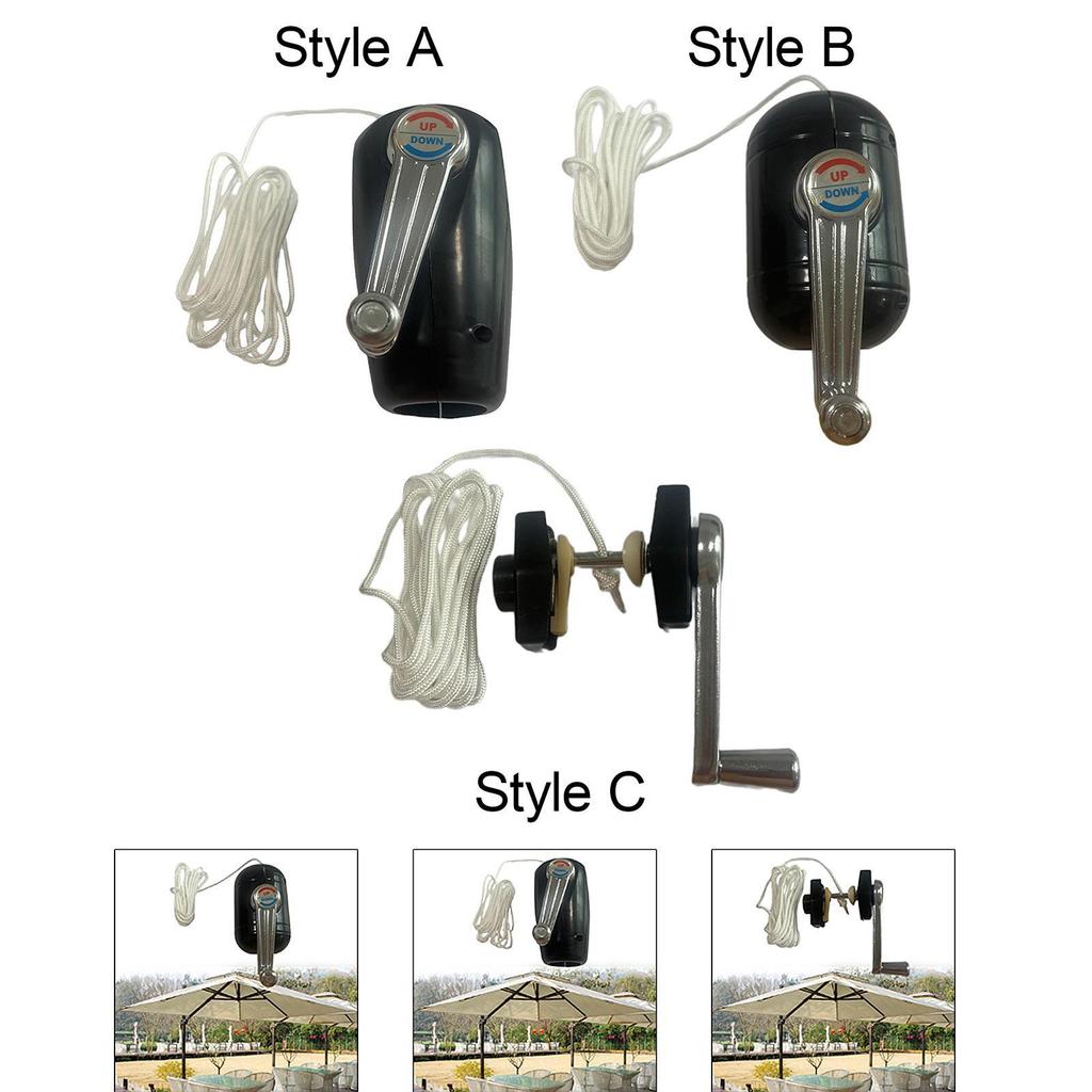Outdoor Umbrella Accessories Hand Crank Spare Parts Sturdy Umbrella Replacement Part for Party Beach Picnic Outdoor Pool
