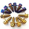 Motorcycle Screws Electroplated Hollow Hexagonal Self-Tapping Modification Bike Fasteners Rearview Heightening Mirror Acces I0C7