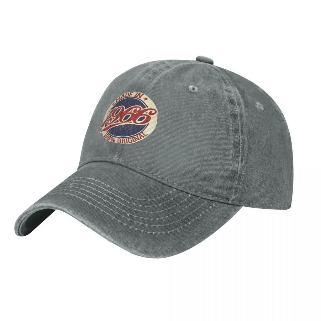 1966 Vintage, Circular Print, Nostalgic Fashion demin Trucker Hat Durable for All Seasons Hats Woman Women's Baseball Cap