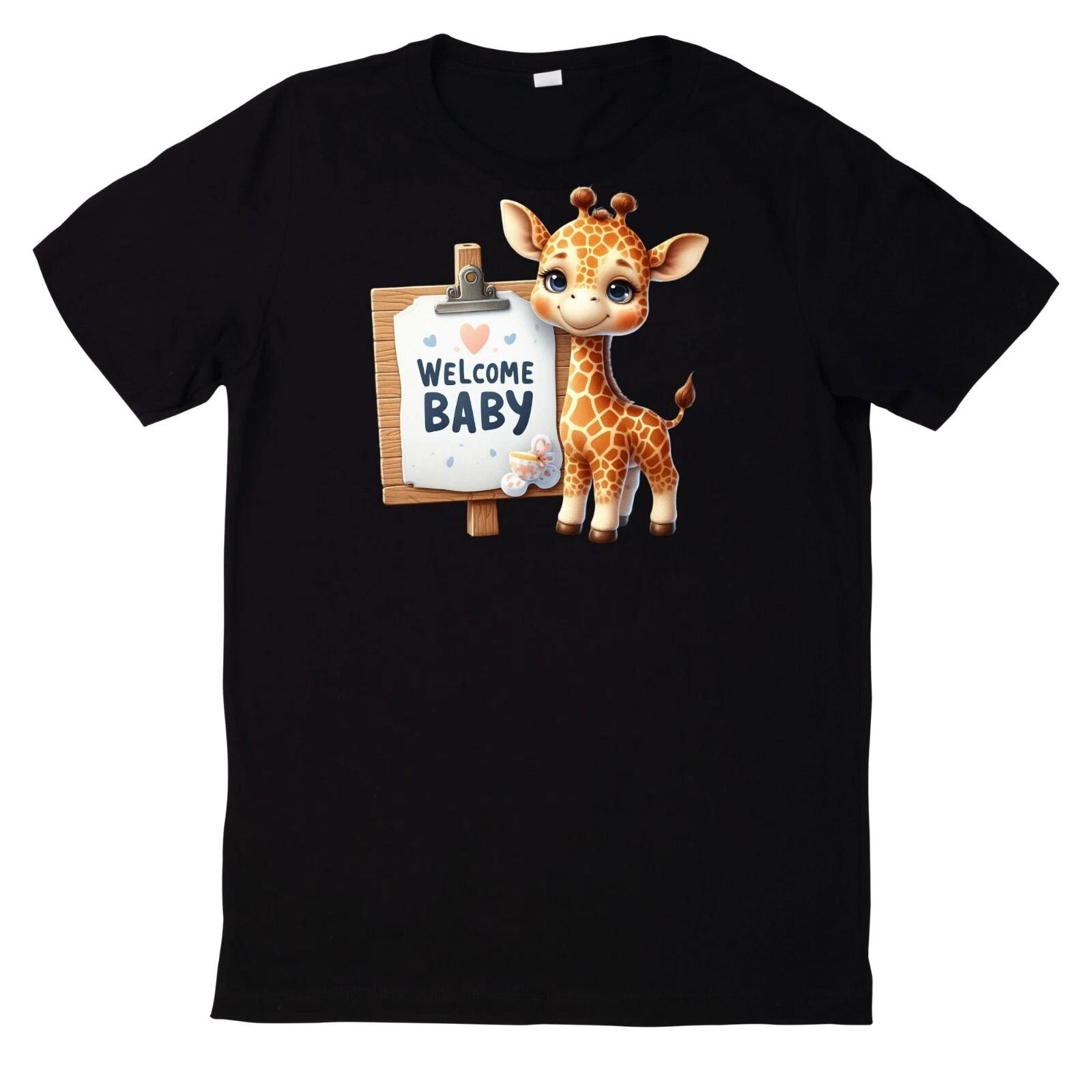T-Shirt Willkommen Baby Lustiges Motiv Babyparty Baumwolle XL