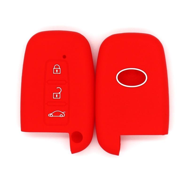 Suitable for Kia K2K3K5 smart car Sorento smart one-button start version 3-button silicone key protection bag case