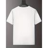 European Size Print Men'S Summer Casual T-Shirt Featuring a Letter Design, Round Neck, Short Sleeves, Regular Fit, Casual for Everyday Wear