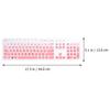 1Pcs Keyboard Protective Film Silicone Cover Compatible for Dell Kb216 Kb636 Wired Wireless Keyboard Waterproof Dustproof