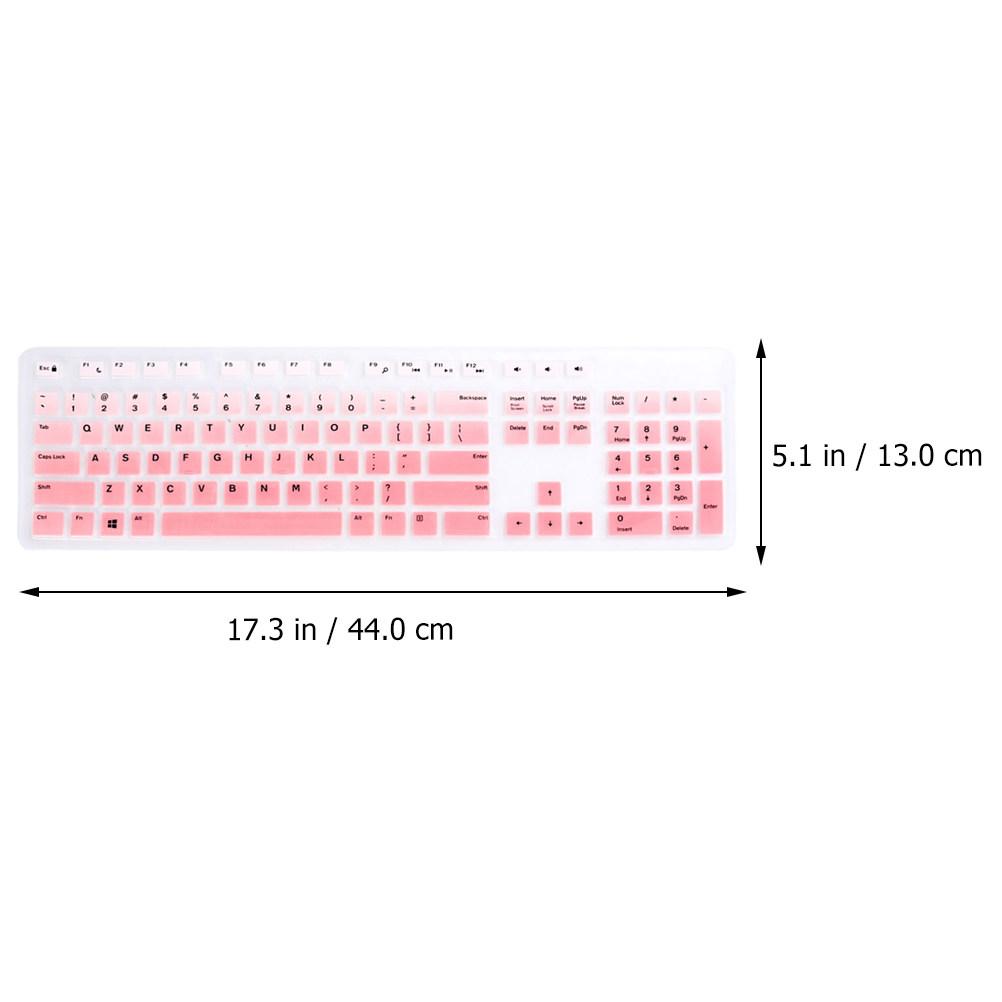 1Pcs Keyboard Protective Film Silicone Cover Compatible for Dell Kb216 Kb636 Wired Wireless Keyboard Waterproof Dustproof