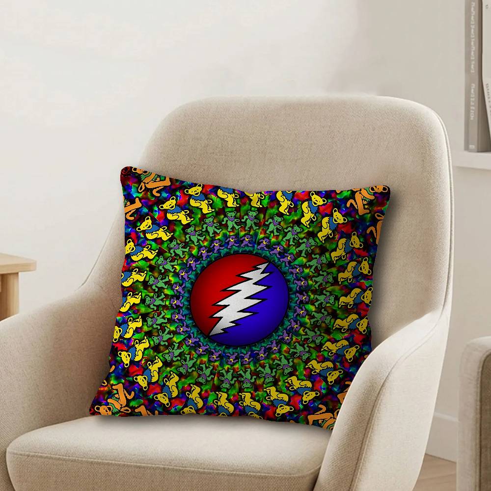 GGrateful DDead Maple Design Cushion Cover Happy Autumn Harvest Decor Holiday Decorati Pillow Cover