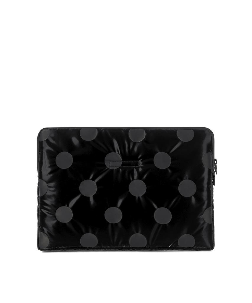 Sweetch City Boys Laptop Case Glossy Black Polka Dot