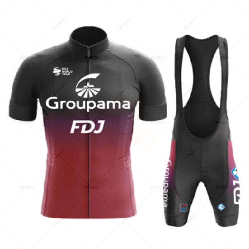Fdj Team Cycling Jersey Set for Men, Cycling Clothing, MTB Bike Clothes, Uniform, Bicycle Suit, New, 2026