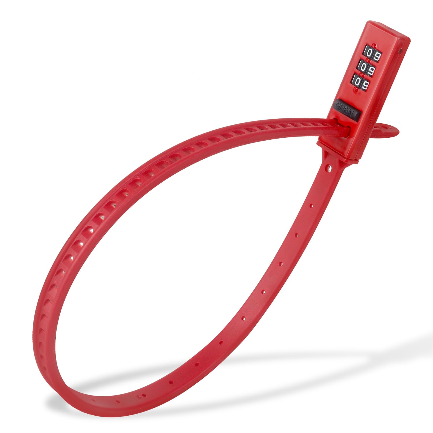 

ENGG Dial Lock with Cable Helmet Bicycle Electric Assist Bicycle Stainless Steel Compact and Lightweight Ties, Lock, Lock, Lock, Blade, 530mm, (Red)