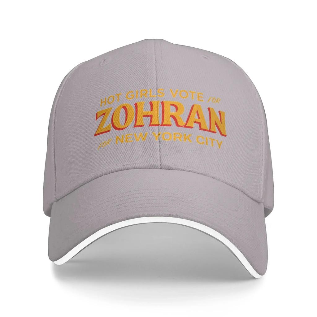 Hot Girl Vote for Zohran for New York City Baseball Cap Unisex Men Custom DIY Summer Casual Outdoor Gym Sun Visor Baseball Caps