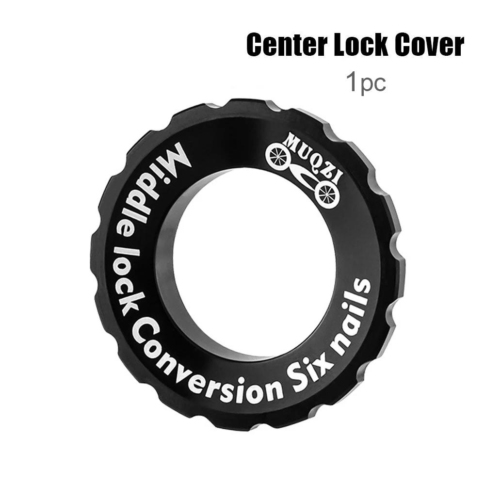 Bicycle Centerlock Lockring and Spacer Bike Center Lock Cover Wrench Aluminium Alloy for 6 Bolt Disc Brake Rotor 9/12/15mm Alex Black Lock Cover