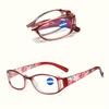 3 Pairs Floral Pattern Reading Glasses Stylish Blue Light Blocking Folding Reading Glasses Small Folding Readers for Women Men