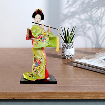 Estatueta de Gueixa Japonesa Colecionável Boneca Oriental Senhora Estatueta Bonecas Étnicas para