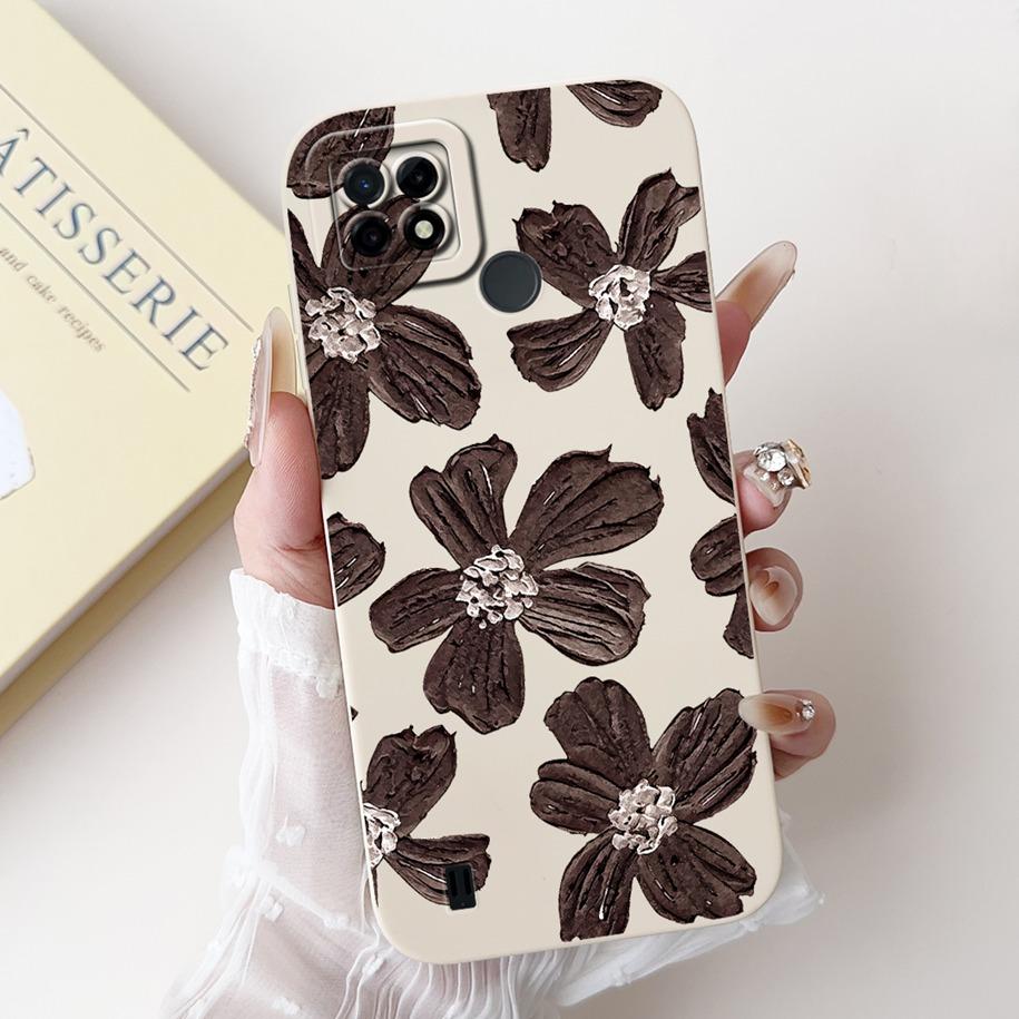 For Realme C21 RMX3201 Case Realme C25 Cover Popular Sunflower Soft Silicone Phone Case For Realme C25S C25Y C21Y C 21 C 25 Capa