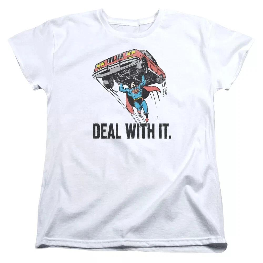 Superman  Deal With It  Women s T-Shirt 2XL