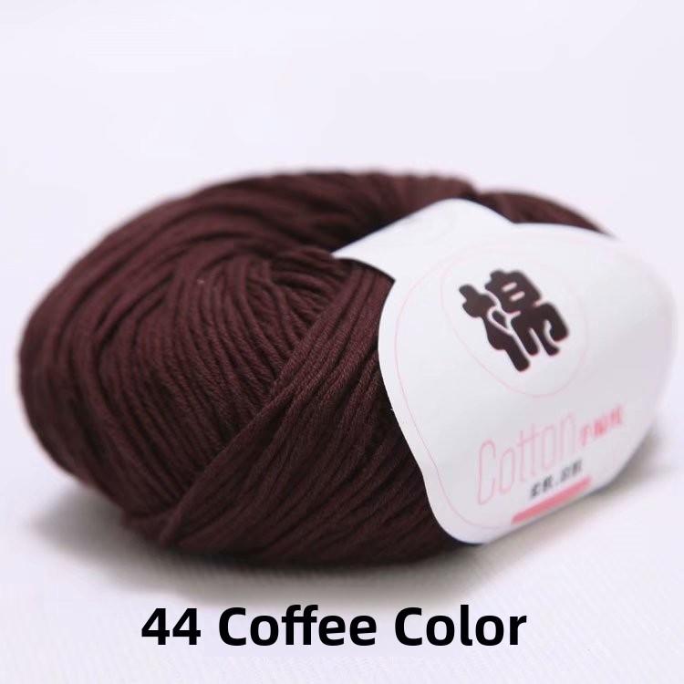 4-Ply Hand Knitted Cotton Yarn for Baby Milk Cotton DIY Wool Ball Children Sweater Fabric Cotton Tead Baby Knitting Yarn
